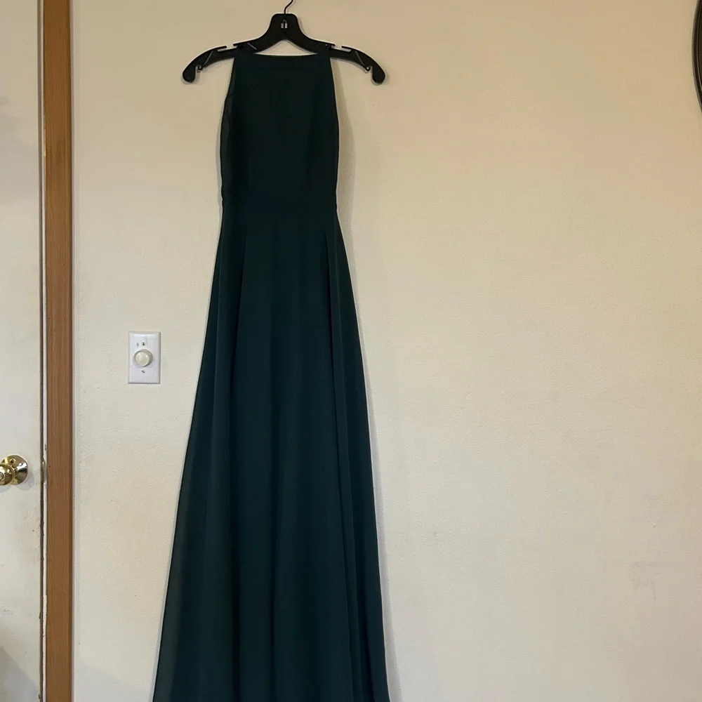 Lulus Large Emerald Green Wedding Guest /Special Event Maxi Dress